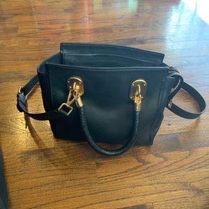 Cole Haan benson II small leather tote bag black